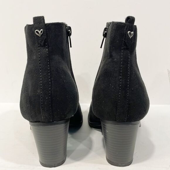 Mia Amour Elizabeth Women’s Black Memory Foam Footbed Slip On Chelsea Boots - Picture 4 of 11